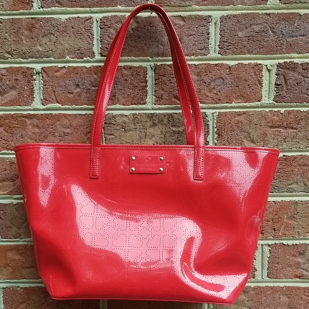 Adorable Kate Spade Metro Tote in Cherry Red